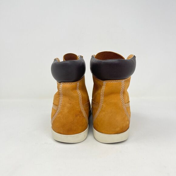 Timberland Flannery Brown Wheat High Top Chukka Boots Shoes Women's Size 7 - Picture 4 of 10